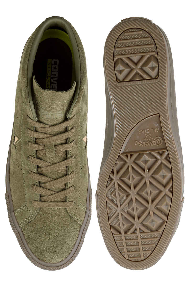 Converse One Star Pro Mid Schoen (medium olive light fawn)