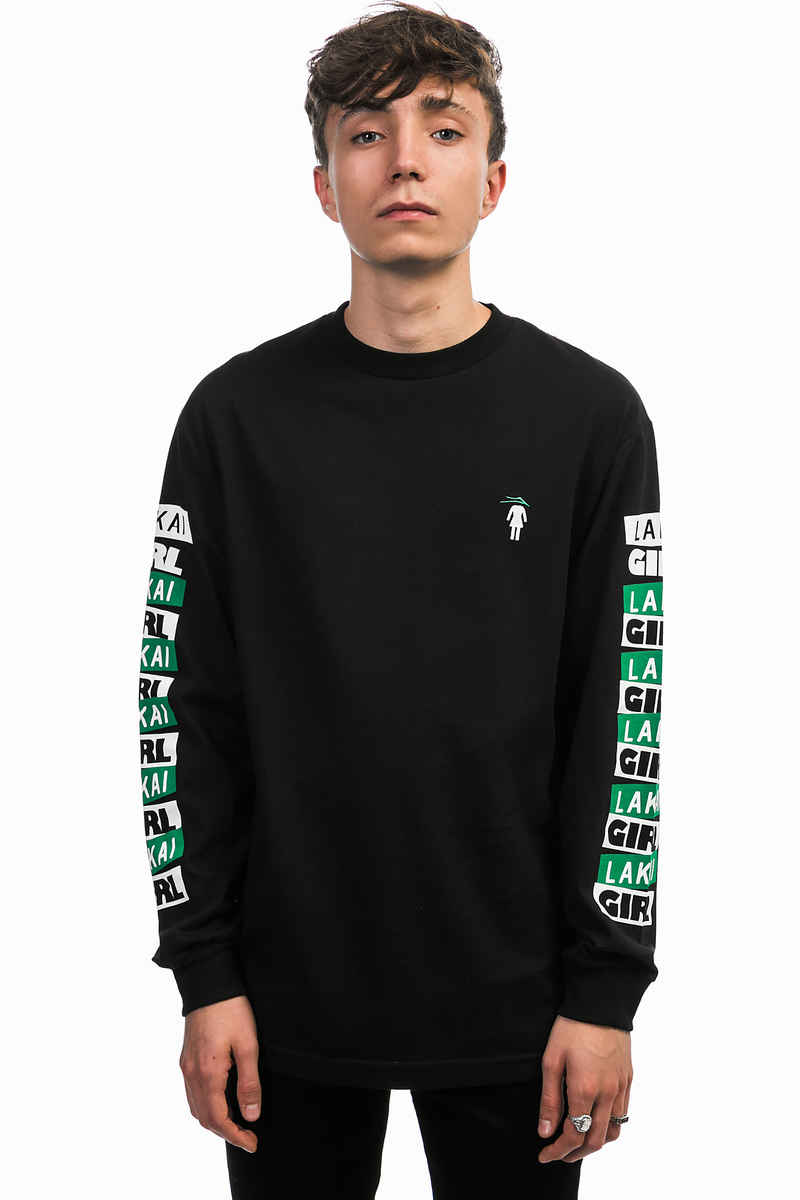 Lakai x Girl Pasted Camiseta de manga larga (black)