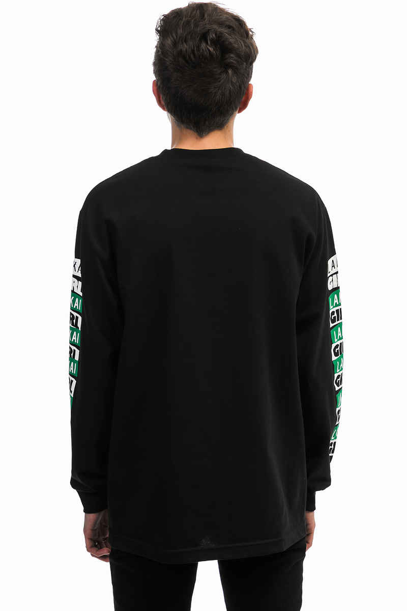 Lakai x Girl Pasted Camiseta de manga larga (black)
