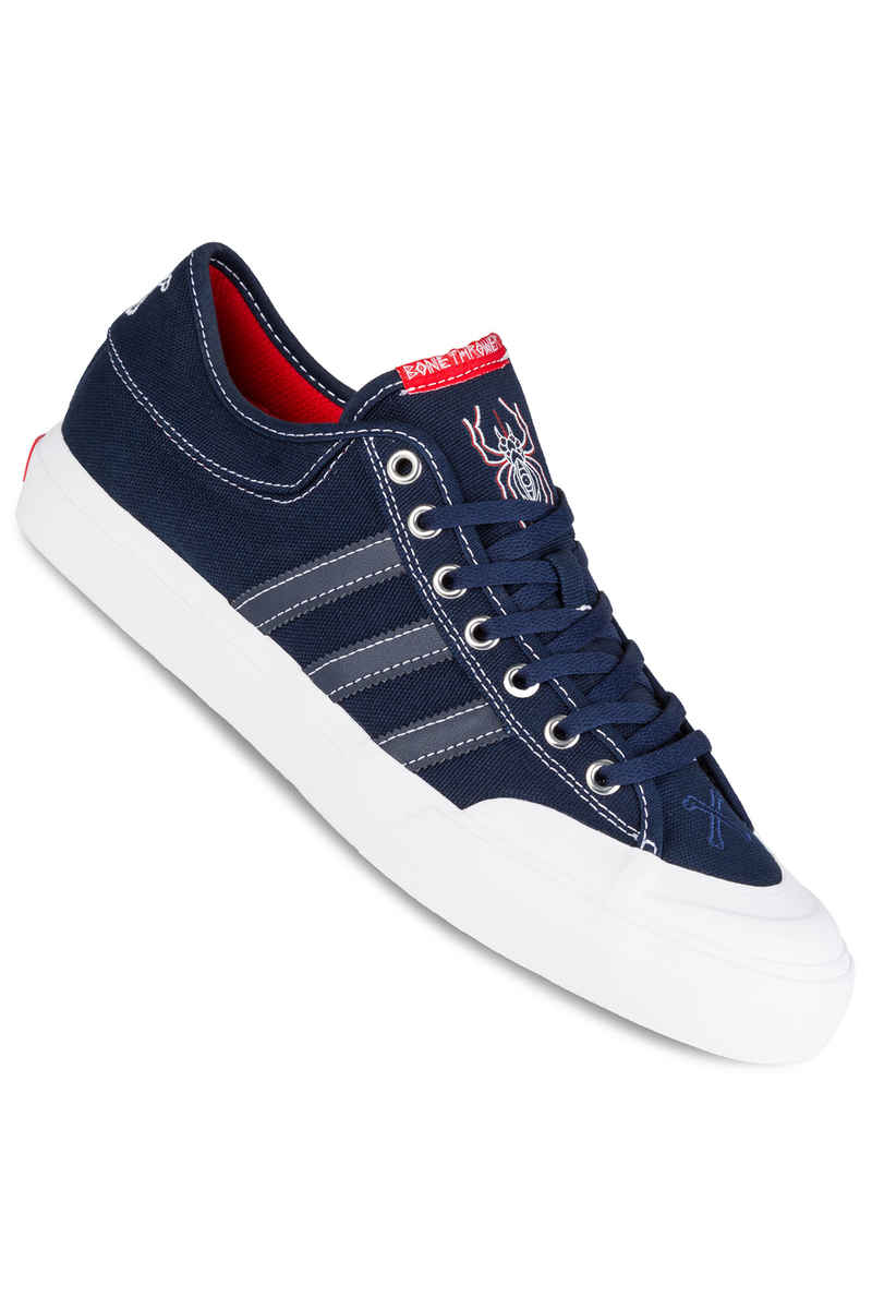 adidas x Bonethrower Matchcourt Schuh (collegiate navy white red)