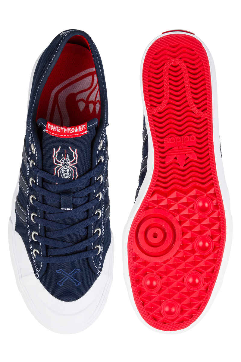 adidas x Bonethrower Matchcourt Schuh (collegiate navy white red)