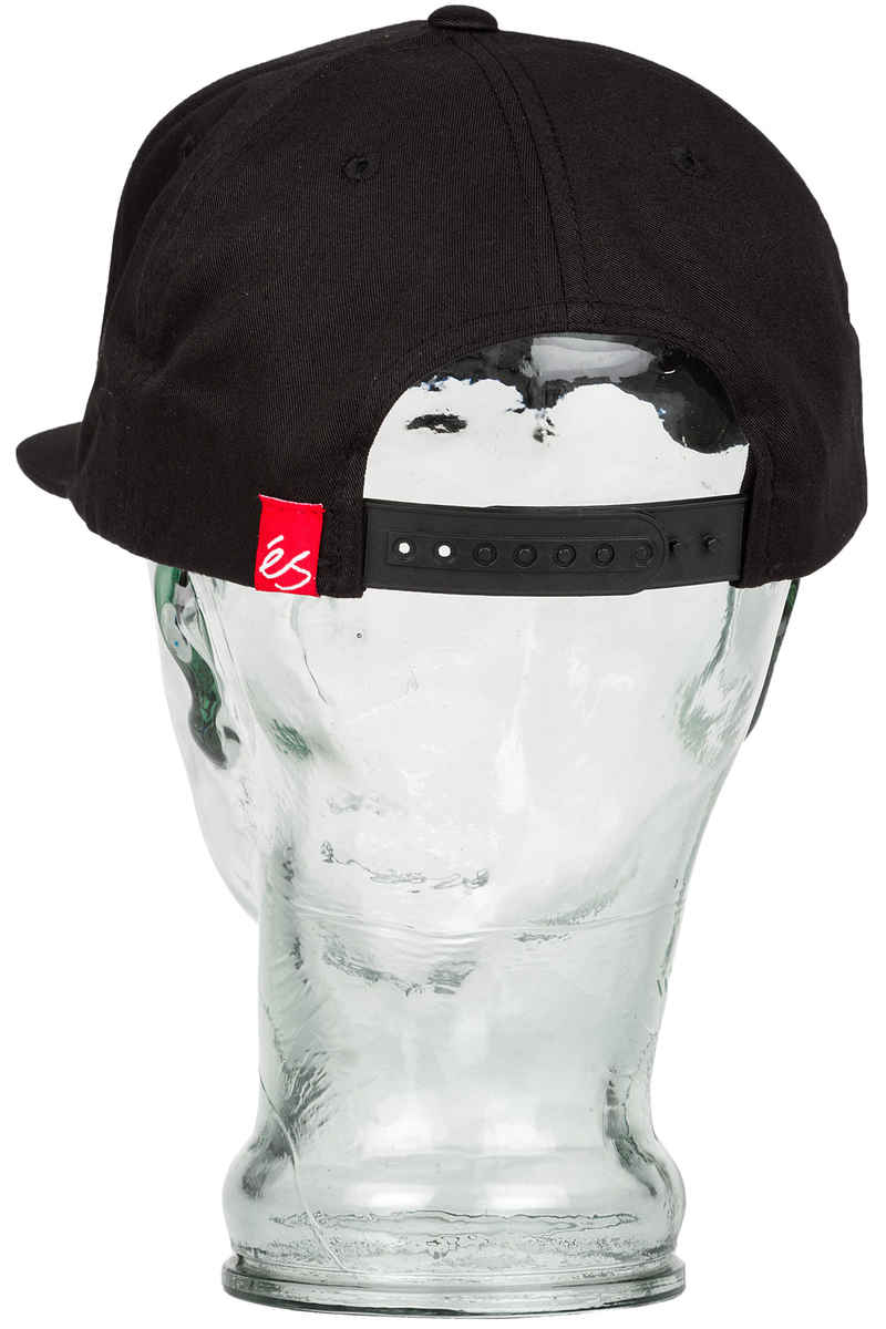éS Script Snapback Cappellino (black red)