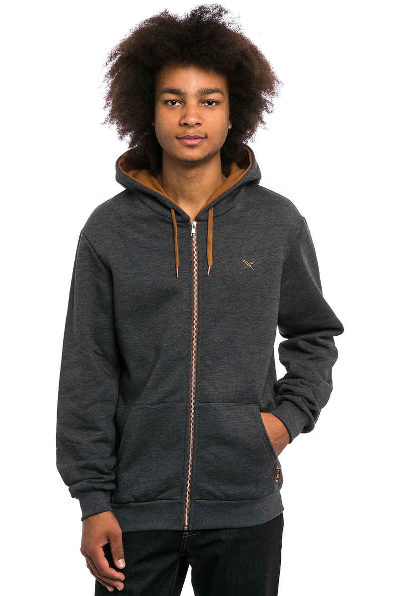 Iriedaily Mini Flag Zip-Hoodie (anthracite melange)