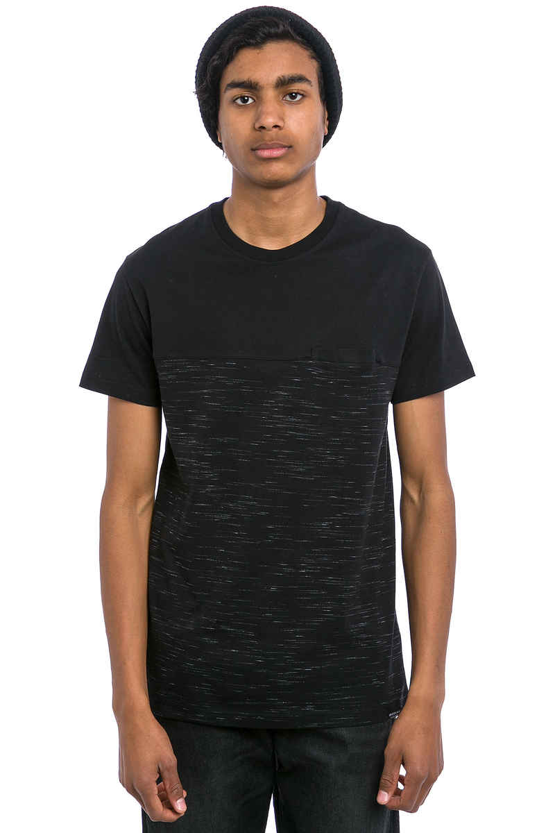 Iriedaily Mesh Block T-shirt (black melange)