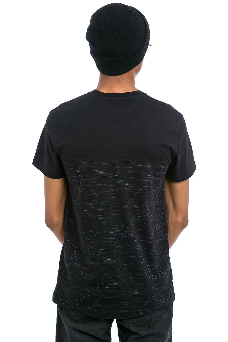 Iriedaily Mesh Block T-shirt (black melange)