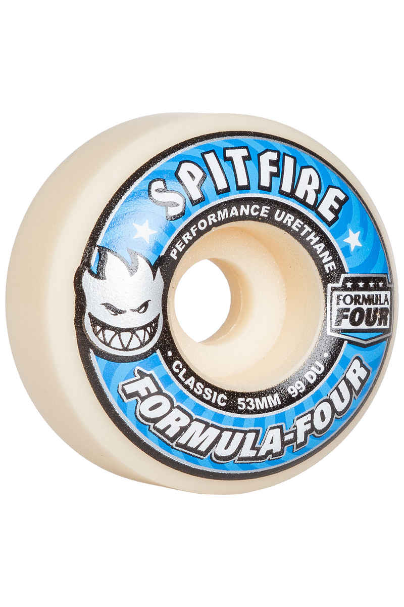 Spitfire Formula Four Classic Roue (white blue) 53mm 99A 4 Pack