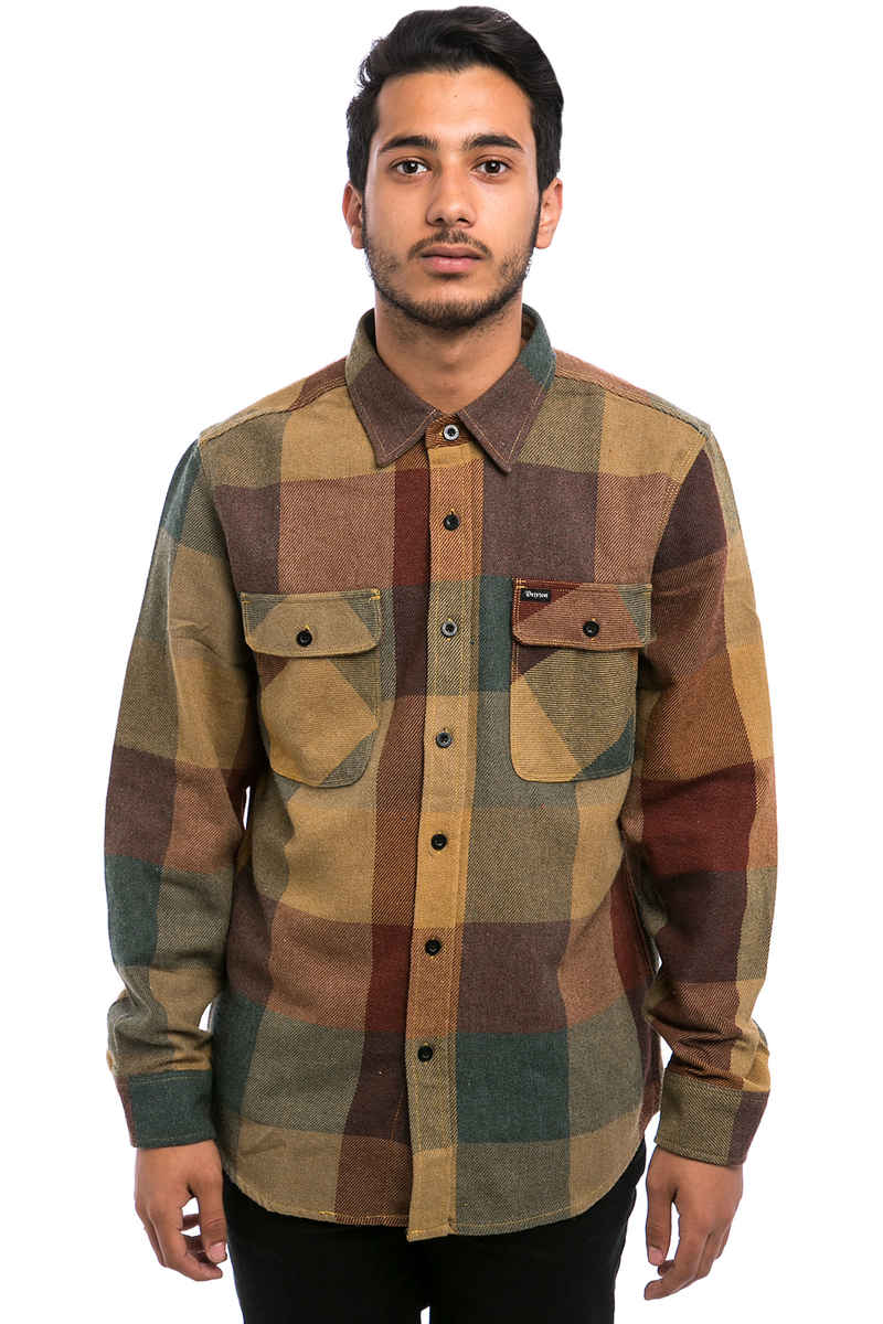 Brixton Bowery Flanellhemd (rust copper)