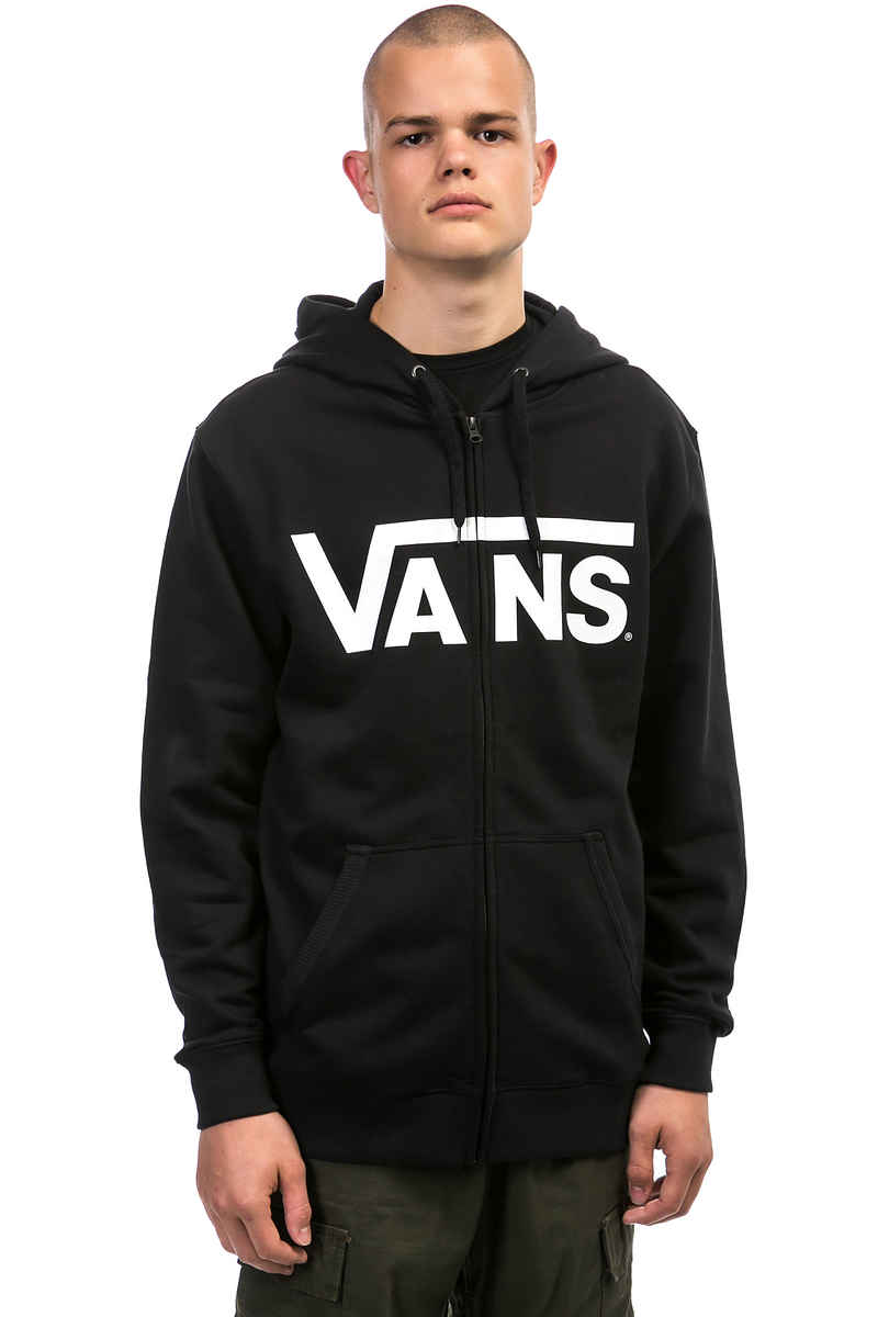 Vans Classic Sudadera con cremallera (black white)