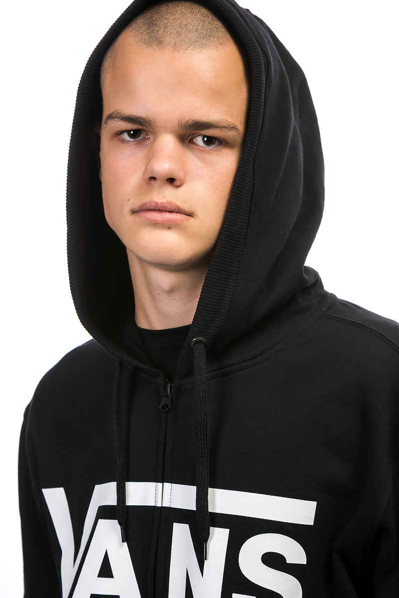 Vans Classic Sudadera con cremallera (black white)