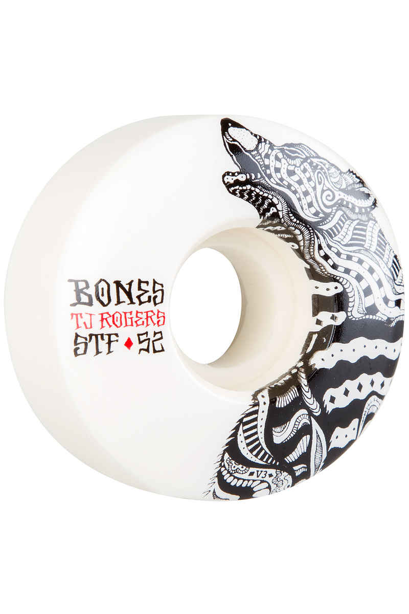 Bones STF Rogers Wolf V3 Wheels (white) 52mm 103A 4 Pack