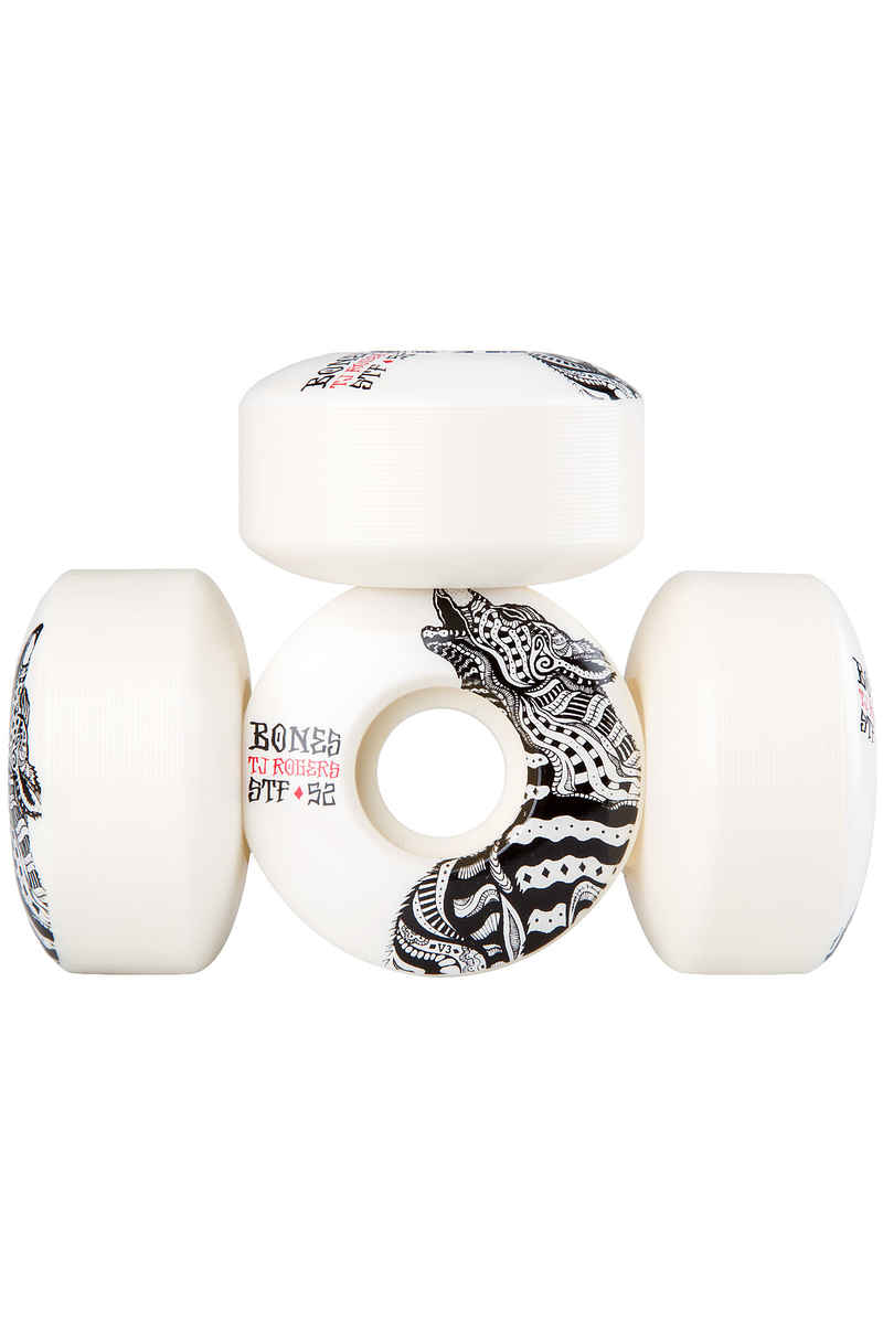 Bones STF Rogers Wolf V3 Wheels (white) 52mm 103A 4 Pack