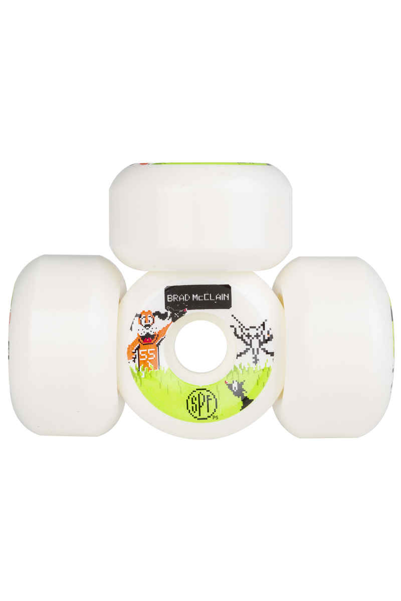 Bones SPF McClain Duck Hunt P5 Roue (white) 55mm 104A 4 Pack