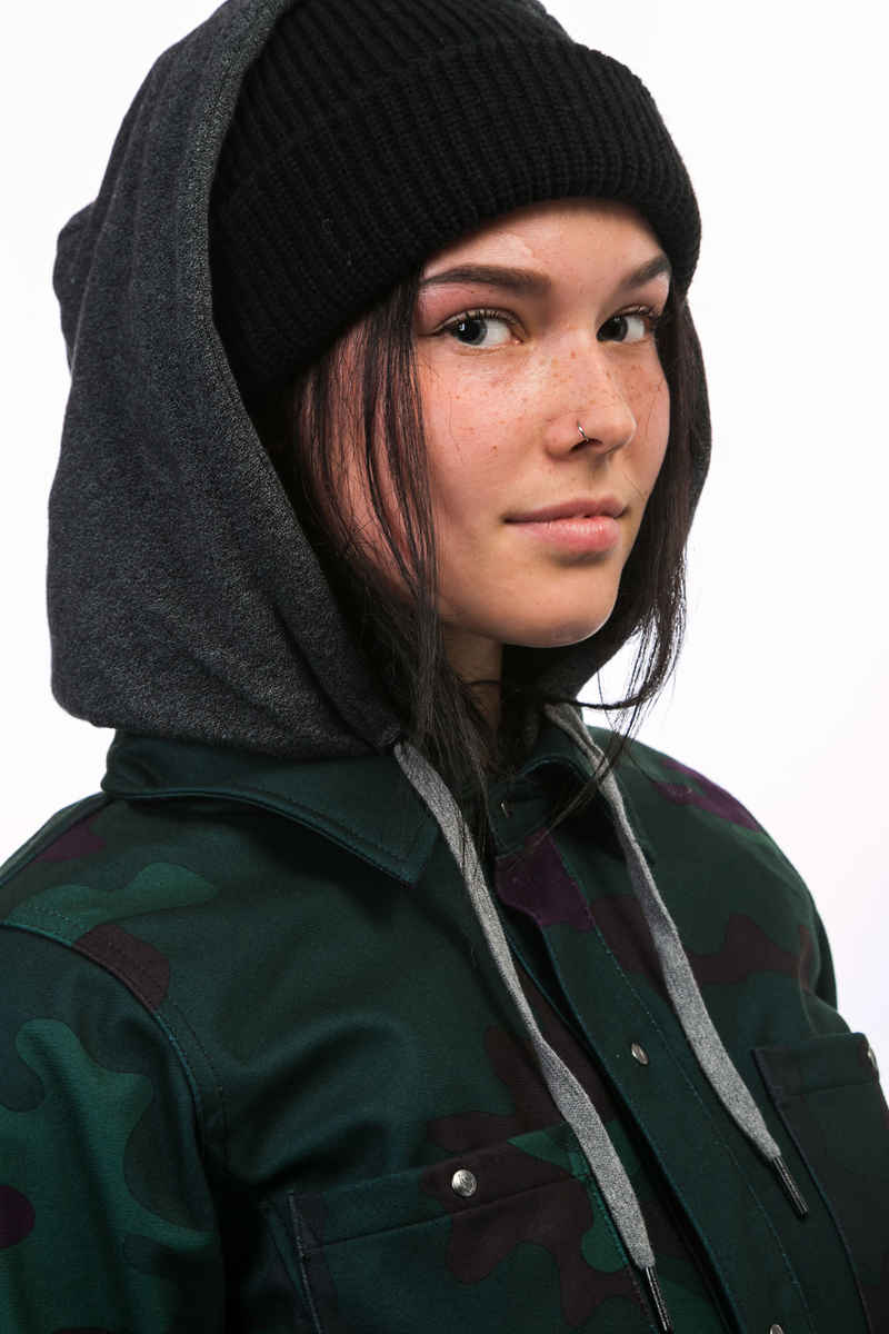 Volcom Circle Flannel Snowboard Jacke women (dark camo)