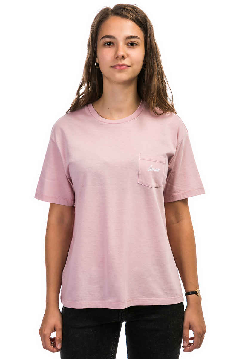 Carhartt WIP W' Temple Stray Pocket T-Shirt women (soft rose white)