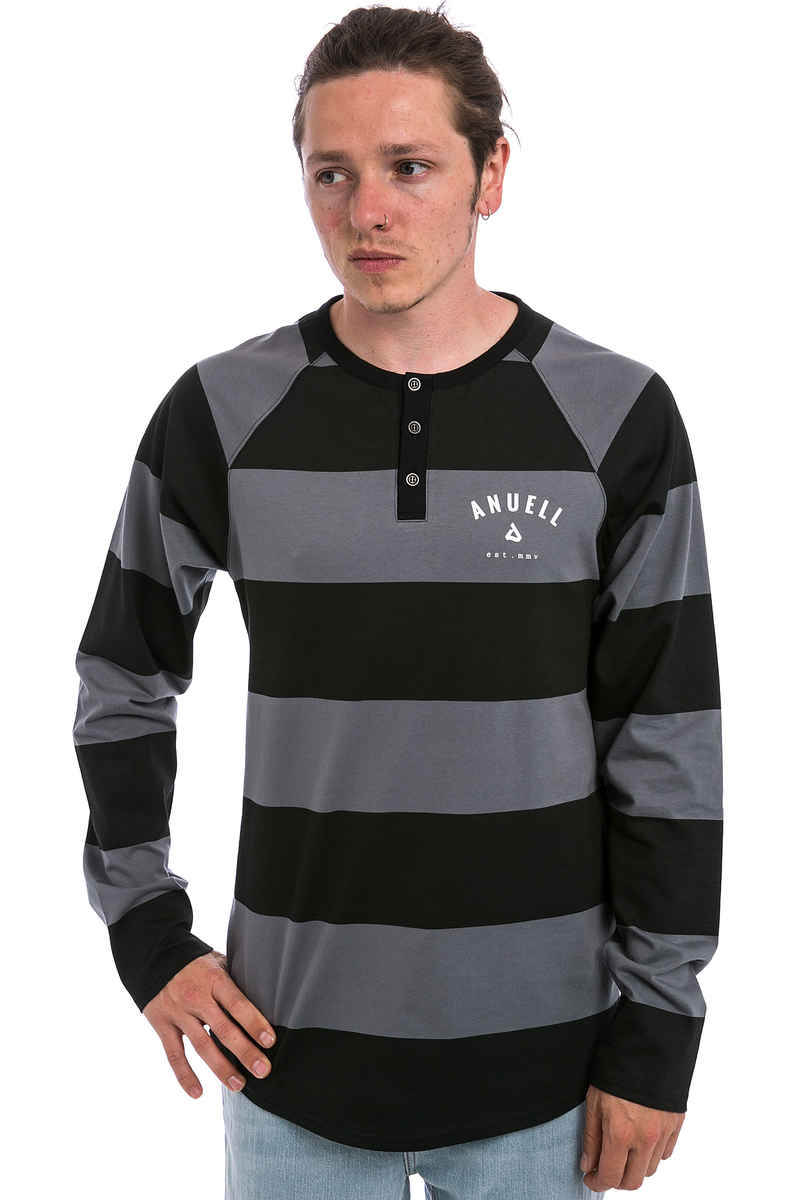 Anuell Beasley Camiseta de manga larga (grey black)