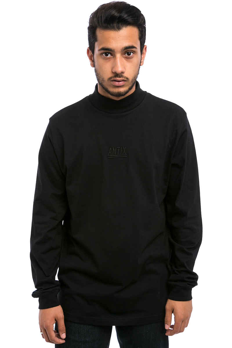 Antix Mock Neck Maglia a maniche lunghe (black)
