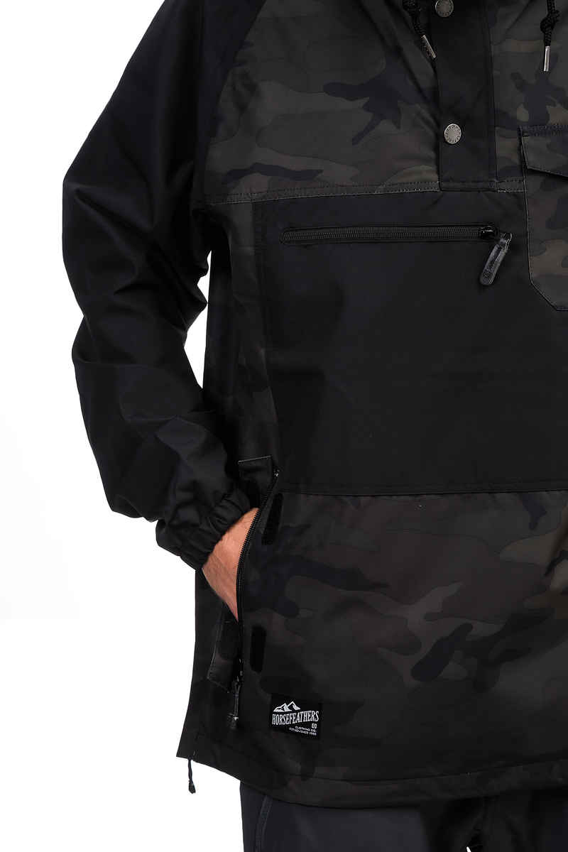 Horsefeathers Recruit Snowboard Jacke (black camo)
