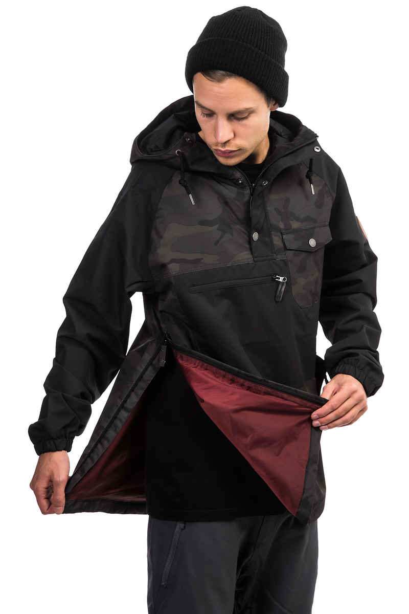 Horsefeathers Recruit Snowboard Jacke (black camo)
