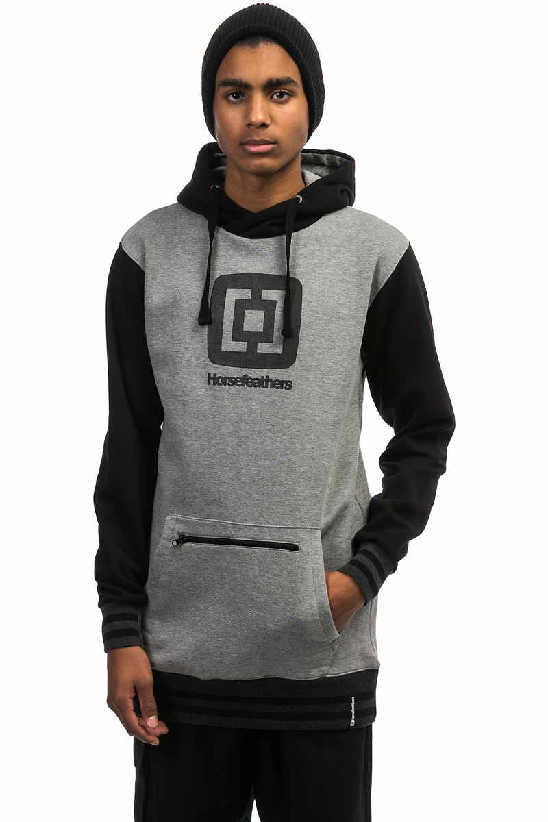 Horsefeathers Sherwin II Long Neige Chandail à Capuchon (heather grey)