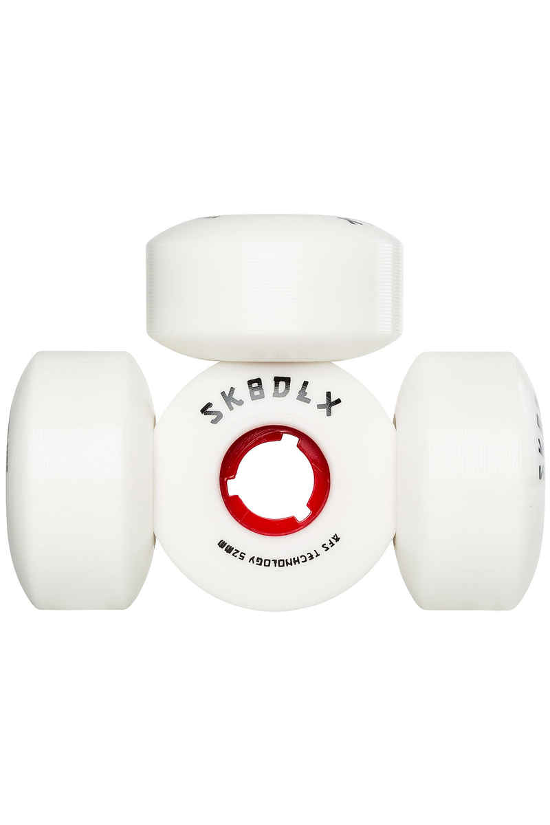 SK8DLX AFS Japan Series Wheels (white red) 52mm 100A 4 Pack