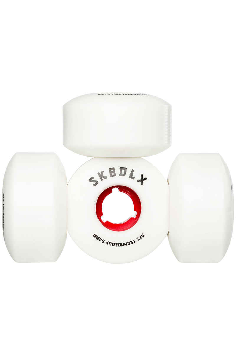 SK8DLX AFS Japan Series Wheels (white red) 54mm 100A 4 Pack