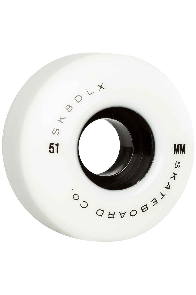 SK8DLX Fidelity Series Wheels (white) 51mm 100A 4 Pack