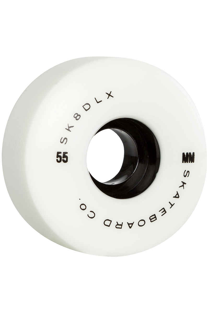 SK8DLX Fidelity Series Wheels (white) 55mm 100A 4 Pack