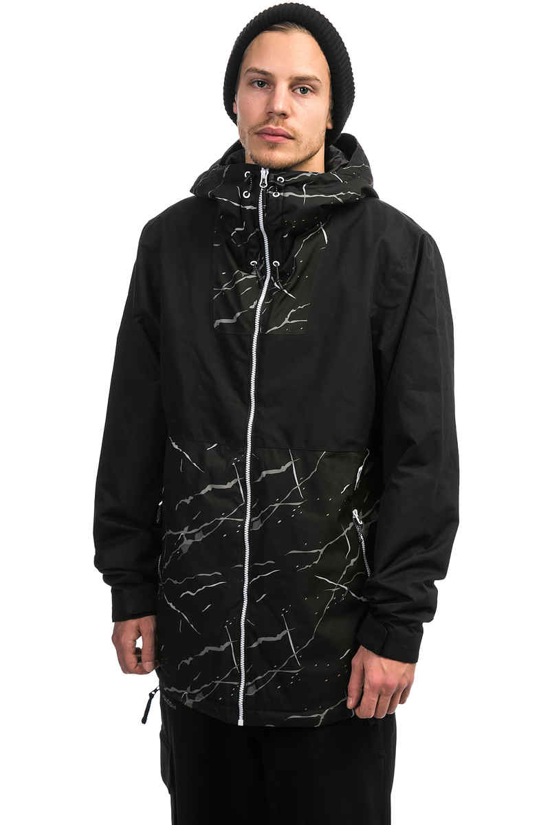 WearColour Block Snowboard Jacke (black marble)