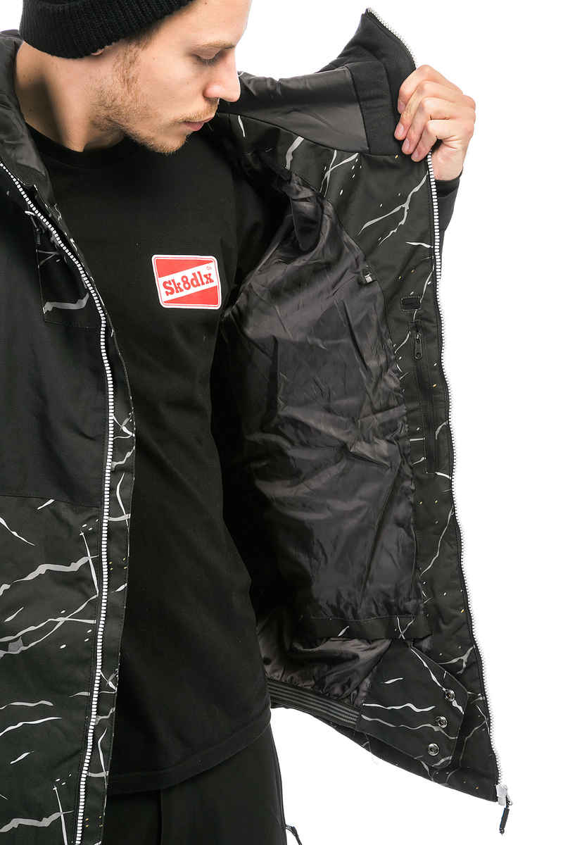 WearColour Block Snowboard Jacke (black marble)