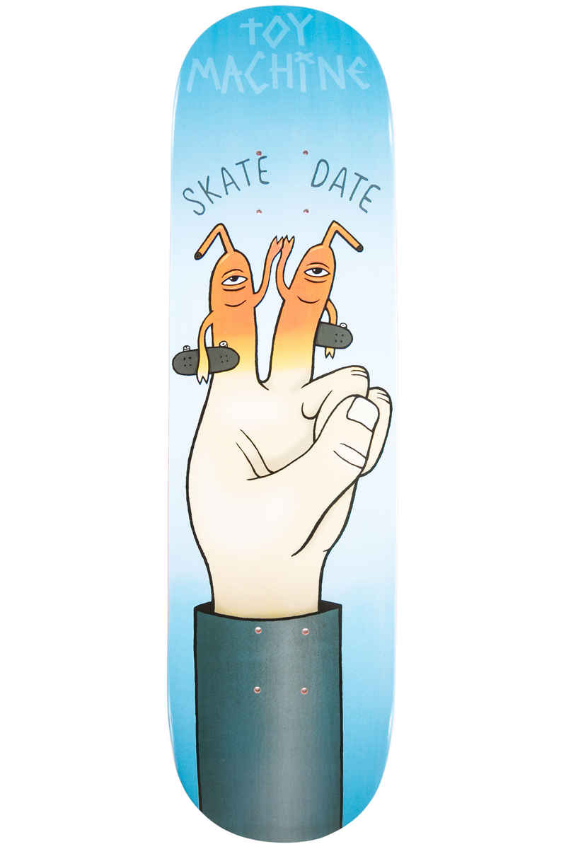 Toy Machine Finger Puppet Skate Date 8" Deck (blue)