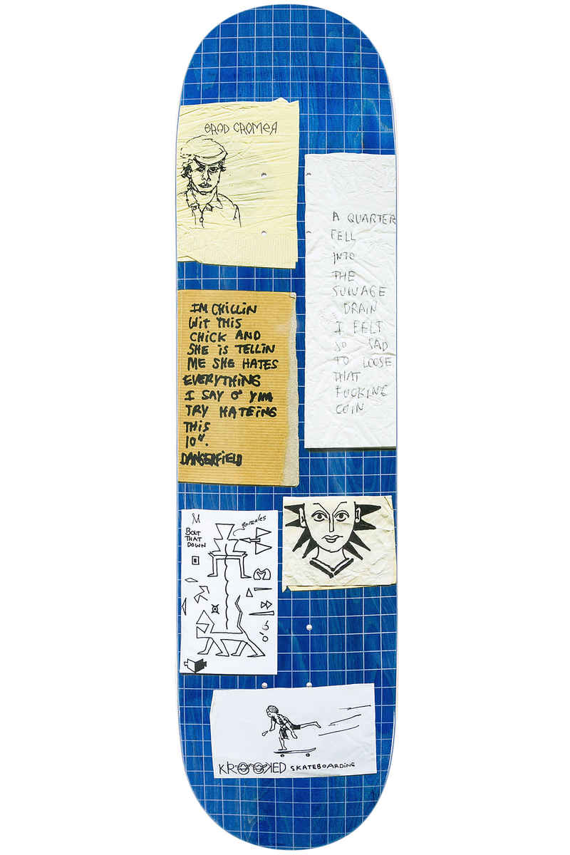 Krooked Cromer Quarter 8.18" Planche Skate (blue)