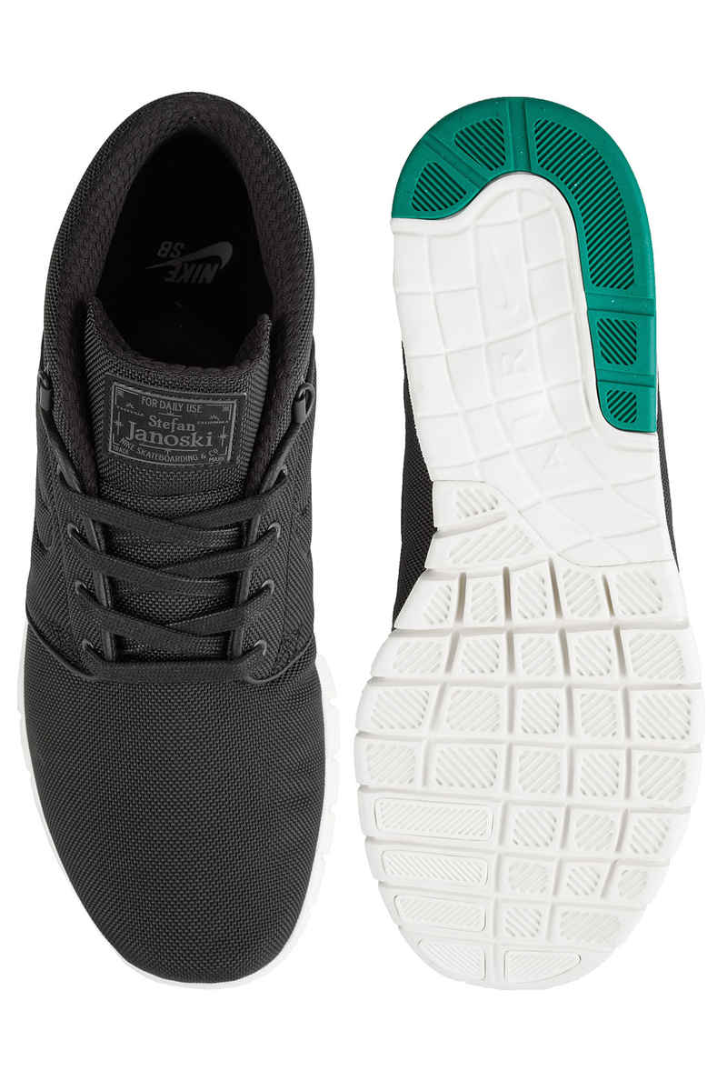 Nike SB Stefan Janoski Max Mid Shoes (black neptune green)