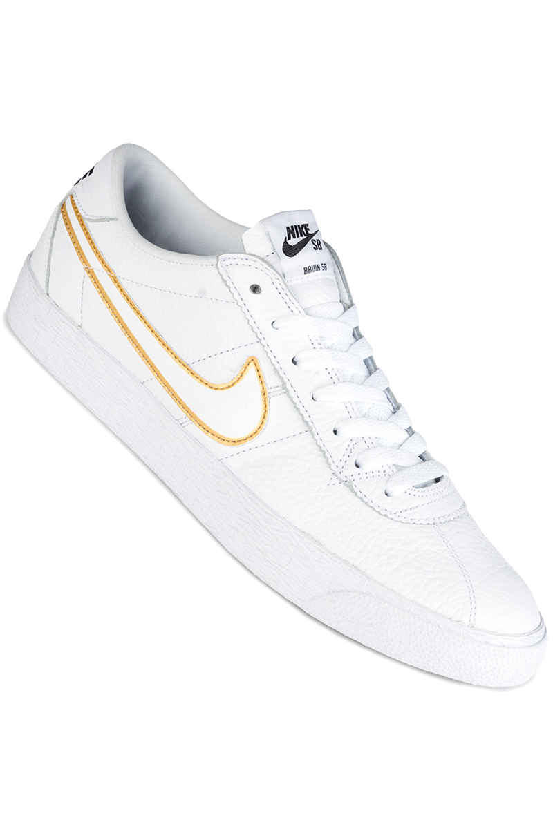 Nike SB Zoom Bruin Premium SE Chaussure (white metallic gold)