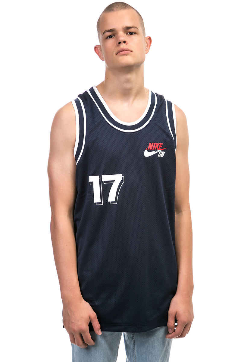 Nike SB Jersey Court Camiseta de tirantes (obsidian white)
