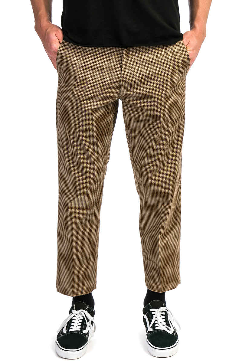 Obey Straggler Houndstooth Pantalons (khaki multi)