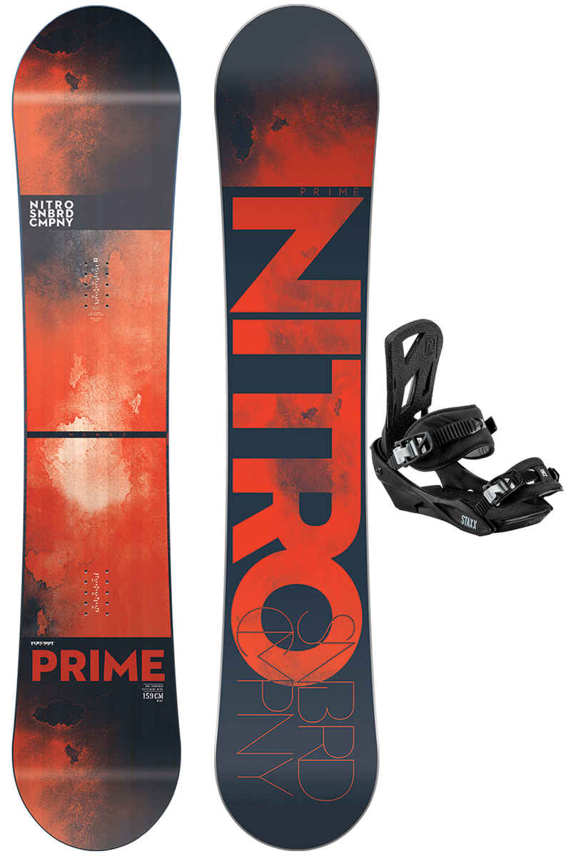 Nitro Prime 159cm Wide / Staxx L 2017/18Snowboardset