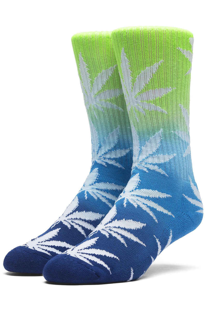 HUF Tri-Fade Plantlife Chaussettes US 8-12 (neon blue navy)
