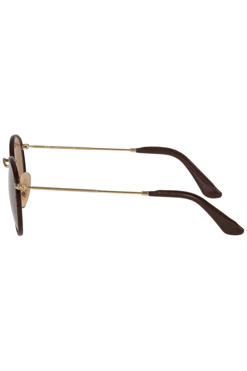 Ray-Ban Round Craft Sonnenbrille 50mm (matte arista brown leather)