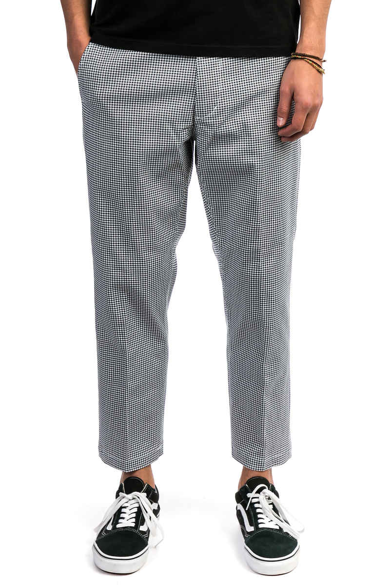 Obey Straggler Houndstooth Pantalons (white multi)