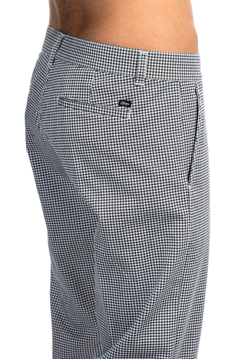 Obey Straggler Houndstooth Pantalons (white multi)