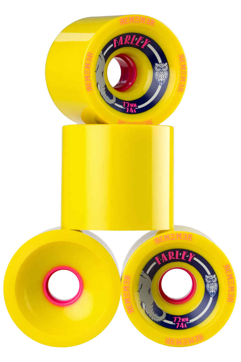 Remember The Farley 72mm 74A Roue (yellow) 4 Pack
