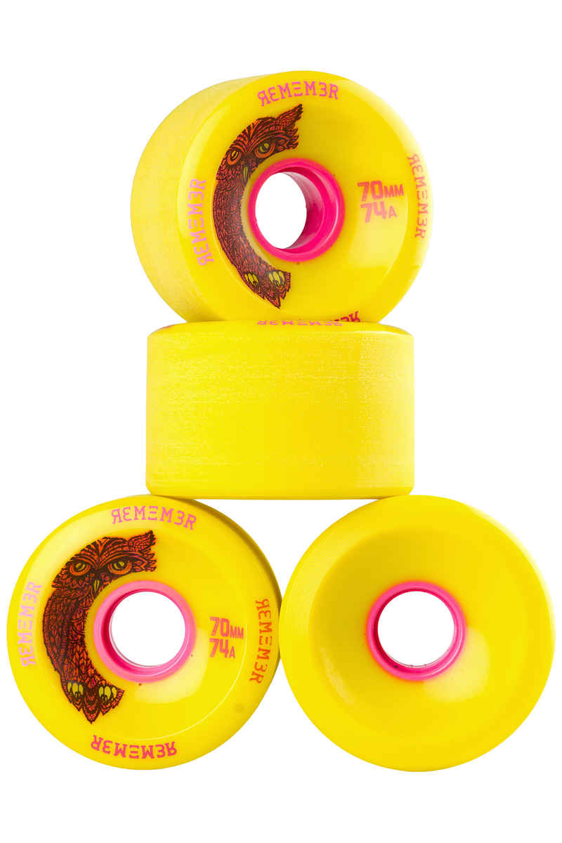 Remember Hoot Slide Ruote (yellow) pacco da 4 70mm 74A