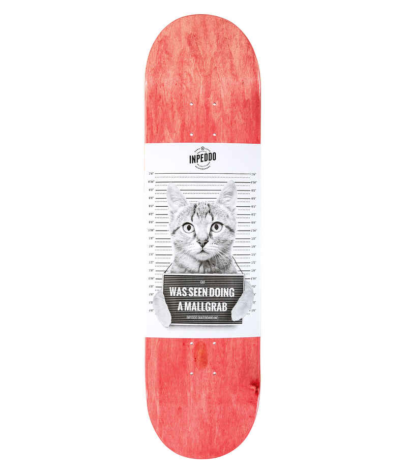 Inpeddo Mallgrab Cat 8.25" Planche Skate (red)
