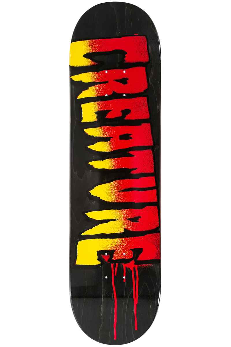 Creature Team Stencil Logo 8.25" Deck (black)