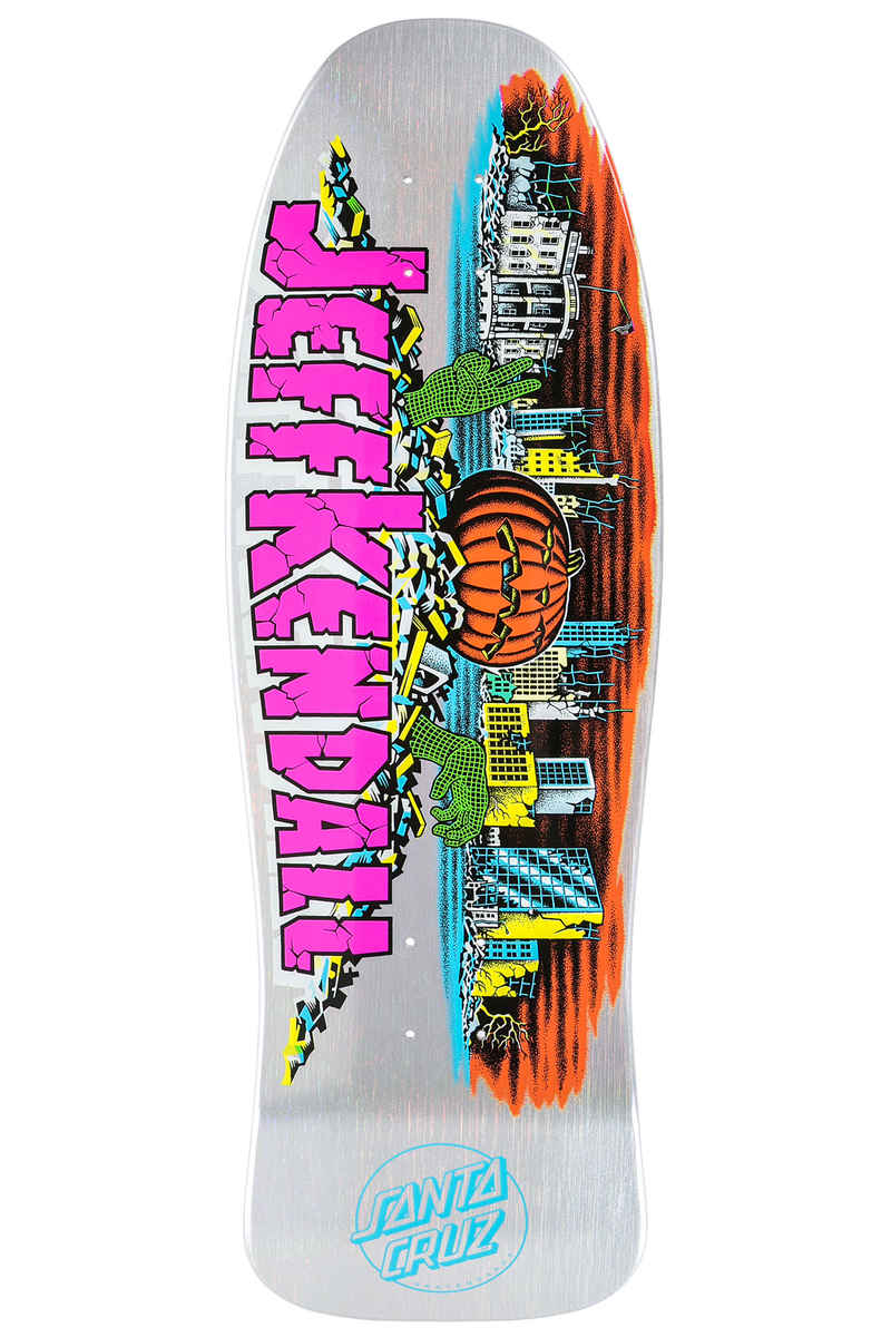 Santa Cruz Kendall Pumpkin Reissue 10" Deck (silver prismatic streak)