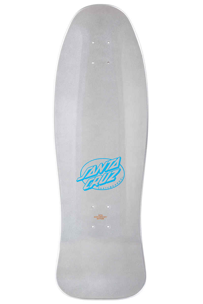 Santa Cruz Kendall Pumpkin Reissue 10" Deck (silver prismatic streak)