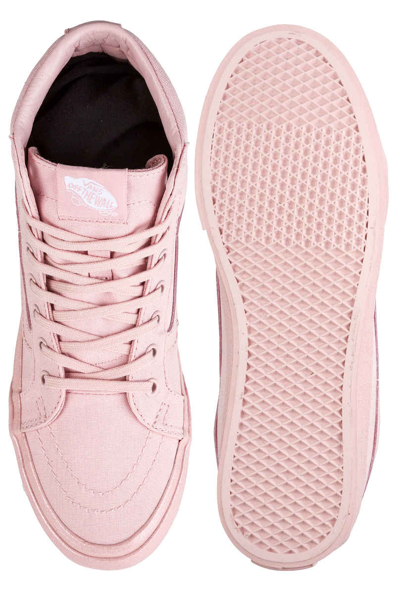 Vans Sk8-Hi Slim Zapatilla women (metallic glitter silver pink)