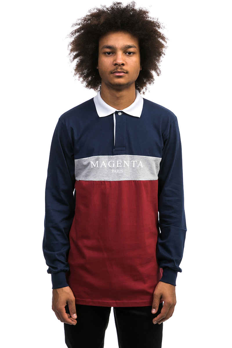 Magenta Paris Polo Longsleeve (multi)