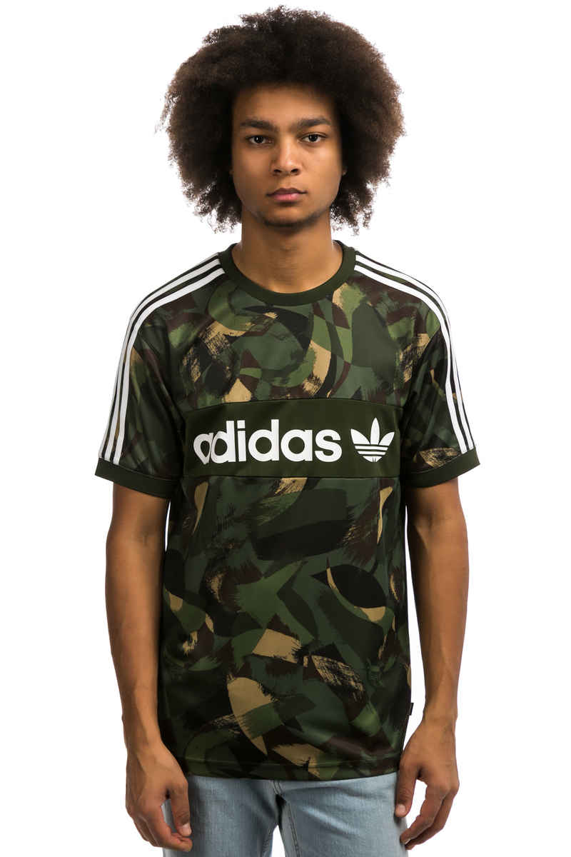 adidas Clima Club Bushed Camo Jersey T-Shirt (camo)