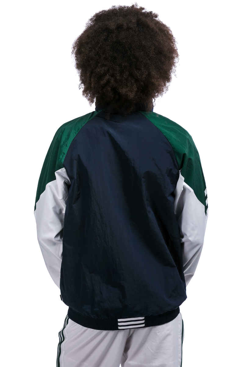 adidas Lightweight Full Zip Tracktop Jacke (night indigo green white)